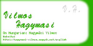 vilmos hagymasi business card